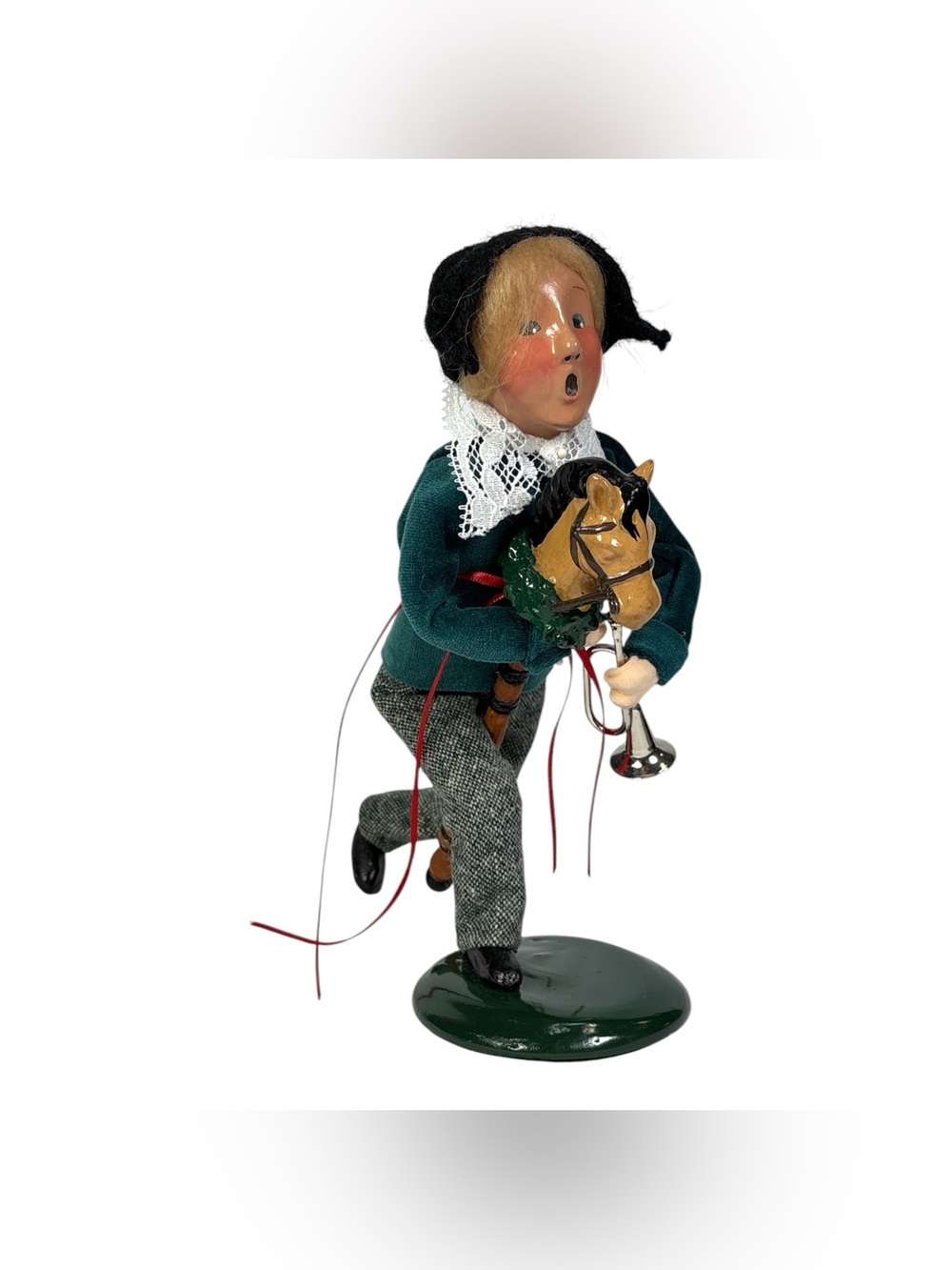 Byers' Choice Fritz Boy Caroler Stick Horse Bugle First Edition 1994 Christmas